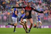 20 August 2017; James O'Donoghue of Kerry in action against Aidan O'Shea of Mayo during the GAA Football All-Ireland Senior Championship Semi-Final match between Kerry and Mayo at Croke Park in Dublin. Photo by Ramsey Cardy/Sportsfile