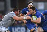 25 August 2017; Conor O’Brien of Leinster is tackled by James Phillips of Bath during the Bank of Ireland pre-season friendly match between Leinster and Bath at Donnybrook Stadium in Dublin. Photo by Ramsey Cardy/Sportsfile