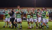 25 August 2017; Shamrock Rovers players salute the crowd following their side's victory in the Irish Daily Mail FAI Cup Second Round match between Shelbourne and Shamrock Rovers at Tolka Park, in Dublin. Photo by David Fitzgerald/Sportsfile