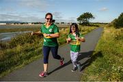 26 August 2017; parkrun Ireland, in partnership with Vhi, added their 66th event on Saturday, August 26th, with the introduction of the Poolbeg parkrun. parkruns take place over a 5km course weekly, are free to enter and are open to all ages and abilities, providing a fun and safe environment to enjoy exercise. To register for a parkrun near you visit www.parkrun.ie. New registrants should select their chosen event as their home location. You will then receive a personal barcode which acts as your free entry to any parkrun event worldwide. Pictured during the Poolbeg parkrun, in partnership with Vhi, is are Ruth Lynch, age 8, and her mother Carolyne Lynch, from Tralee, Co Kerry. Photo by Cody Glenn/Sportsfile