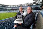 22 May 2012; Irish software development firm Yendo have been appointed as official GAA accounting software provider. The contract is currently being rolled-out to 2,300+ GAA clubs in Ireland and abroad. In attendance at a photocall to promote Yendo, is Managing Director, Yendo, Morgan Lynch, left, and Uachtarán Chumann Lúthchleas Gael Liam Ó Néill. Croke Park, Dublin. Picture credit: Barry Cregg / SPORTSFILE