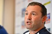 22 May 2012; Leinster senior skills and kicking coach Richie Murphy during a press briefing ahead of their Celtic League Grand Final game against Ospreys on Sunday. Leinster Rugby Press Briefing, David Lloyd Riverview, Clonskeagh, Co. Dublin. Picture credit: Brendan Moran / SPORTSFILE