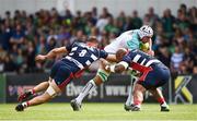 26 August 2017; Ultan Dillane of Connacht is tackled by Nick Haining, left, and Soane Tonga’uiha of Bristol during the Pre-season Friendly match between Connacht and Bristol at the Sportsground in Galway. Photo by Seb Daly/Sportsfile