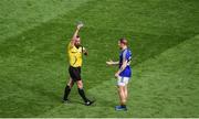 26 August 2017; Darran O'Sullivan of Kerry receives a black card from referee David Gough during the GAA Football All-Ireland Senior Championship Semi-Final Replay match between Kerry and Mayo at Croke Park in Dublin. Photo by Daire Brennan/Sportsfile
