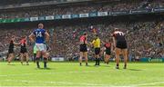 26 August 2017; Paddy Durcan of Mayo after been shown a red card by referee David Gough during the GAA Football All-Ireland Senior Championship Semi-Final Replay match between Kerry and Mayo at Croke Park in Dublin. Photo by Ray McManus/Sportsfile