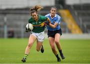 26 August 2017; Anna Galvin of Kerry in action against Olwen Carey of Dublin during the TG4 Ladies Football All-Ireland Senior Championship Semi-Final match between Dublin and Kerry at Semple Stadium in Thurles, Co. Tipperary. Photo by Matt Browne/Sportsfile