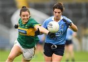 26 August 2017; Niamh Collins of Dublin in action against Anna Galvin of Kerry during the TG4 Ladies Football All-Ireland Senior Championship Semi-Final match between Dublin and Kerry at Semple Stadium in Thurles, Co. Tipperary. Photo by Matt Browne/Sportsfile