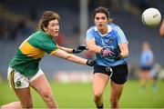 26 August 2017; Niamh Collins of Dublin in action against Lorraine Scanlon of Kerry during the TG4 Ladies Football All-Ireland Senior Championship Semi-Final match between Dublin and Kerry at Semple Stadium in Thurles, Co. Tipperary. Photo by Matt Browne/Sportsfile