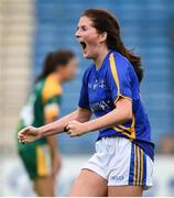 26 August 2017; Mairead Morrissey of Tipperary celebrate after the TG4 Ladies Football All-Ireland Intermediate Championship Semi-Final match between Meath and Tipperary at Semple Stadium in Thurles, Co. Tipperary. Photo by Matt Browne/Sportsfile