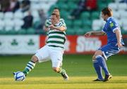 25 May 2012; Gary O'Neill, Shamrock Rovers, in action against Shaun Kelly, Limerick. FAI Ford Cup, Second Round, Shamrock Rovers v Limerick, Tallaght Stadium, Tallaght, Co. Dublin. Picture credit: Barry Cregg / SPORTSFILE
