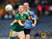 26 August 2017; Hannah O'Donoghue of Kerry in action against Rachel Ruddy of Dublin during the TG4 Ladies Football All-Ireland Senior Championship Semi-Final match between Dublin and Kerry at Semple Stadium in Thurles, Co. Tipperary. Photo by Matt Browne/Sportsfile