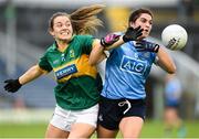 26 August 2017; Niamh Collins of Dublin in action against Anna Galvin of Kerry during the TG4 Ladies Football All-Ireland Senior Championship Semi-Final match between Dublin and Kerry at Semple Stadium in Thurles, Co. Tipperary. Photo by Matt Browne/Sportsfile