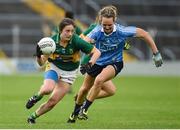 26 August 2017; Hannah O'Donoghue of Kerry in action against Rachel Ruddy of Dublin during the TG4 Ladies Football All-Ireland Senior Championship Semi-Final match between Dublin and Kerry at Semple Stadium in Thurles, Co. Tipperary. Photo by Matt Browne/Sportsfile