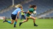 26 August 2017; Sarah Houlihan of Kerry in action against Martha Byrne of Dublin during the TG4 Ladies Football All-Ireland Senior Championship Semi-Final match between Dublin and Kerry at Semple Stadium in Thurles, Co. Tipperary. Photo by Matt Browne/Sportsfile