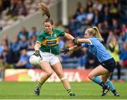 26 August 2017; Anna Galvin of Kerry in action against Martha Byrne of Dublin during the TG4 Ladies Football All-Ireland Senior Championship Semi-Final match between Dublin and Kerry at Semple Stadium in Thurles, Co. Tipperary. Photo by Matt Browne/Sportsfile