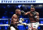 26 August 2017; Steve Cunningham, right, and Andrew Tabiti during their NABF Cruiseweight Title and vacant USBA Cruiserweight Title fight on the undercard of the super welterweight boxing match between Floyd Mayweather Jr and Conor McGregor at T-Mobile Arena in Las Vegas, USA. Photo by Stephen McCarthy/Sportsfile