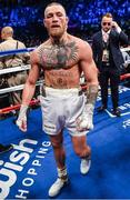 26 August 2017; Conor McGregor following his super welterweight boxing match against Floyd Mayweather Jr at T-Mobile Arena in Las Vegas, USA. Photo by Stephen McCarthy/Sportsfile