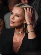 26 August 2017; Actress Charlize Theron in attendance at the super welterweight boxing match between Floyd Mayweather Jr and Conor McGregor at T-Mobile Arena in Las Vegas, USA. Photo by Stephen McCarthy/Sportsfile
