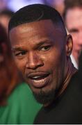 26 August 2017; Actor Jamie Foxx in attendance at the super welterweight boxing match between Floyd Mayweather Jr and Conor McGregor at T-Mobile Arena in Las Vegas, USA. Photo by Stephen McCarthy/Sportsfile