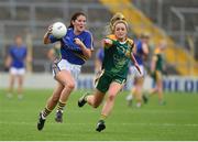 26 August 2017; Mairead Morrissey of Tipperary in action against Aideen Guy of Meath during the TG4 Ladies Football All-Ireland Intermediate Championship Semi-Final match between Meath and Tipperary at Semple Stadium in Thurles, Co. Tipperary. Photo by Matt Browne/Sportsfile