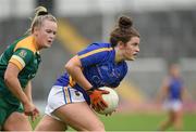 26 August 2017; Roisin Howard of Tipperary in action against Vikki Wall of Meath during the TG4 Ladies Football All-Ireland Intermediate Championship Semi-Final match between Meath and Tipperary at Semple Stadium in Thurles, Co. Tipperary. Photo by Matt Browne/Sportsfile