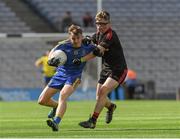 27 August 2017; Ciarán Sugrue of Roscommon in action against Conor Ward of Tyrone during the All-Ireland U17 Football Championship Final match between Tyrone and Roscommon at Croke Park in Dublin. Photo by Ray McManus/Sportsfile
