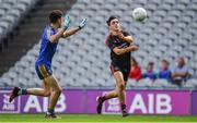 27 August 2017; Darragh Canavan of Tyrone in action against Jack Keane of Roscommon during the All-Ireland U17 Football Championship Final match between Tyrone and Roscommon at Croke Park in Dublin. Photo by Brendan Moran/Sportsfile