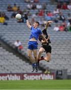 27 August 2017; Oisín Lennon of Roscommon in action against Joe Oguz of Tyrone during the All-Ireland U17 Football Championship Final match between Tyrone and Roscommon at Croke Park in Dublin. Photo by Ray McManus/Sportsfile