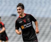 27 August 2017; Darragh Canavan of Tyrone celebrates scoring a goal in the 51st minute of the All-Ireland U17 Football Championship Final match between Tyrone and Roscommon at Croke Park in Dublin. Photo by Ray McManus/Sportsfile