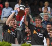 27 August 2017; Ciaran Traynor, left, and Darragh Canavan of Tyrone lift the cup after the All-Ireland U17 Football Championship Final match between Tyrone and Roscommon at Croke Park in Dublin. Photo by Ray McManus/Sportsfile