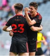 27 August 2017; Joe Oguz of Tyrone, right and team-mate Oisín McHugh celebrate after the All-Ireland U17 Football Championship Final match between Tyrone and Roscommon at Croke Park in Dublin. Photo by Brendan Moran/Sportsfile