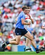 27 August 2017; Donal Ryan of Dublin in action against Oisín McWilliams of Derry during the Electric Ireland GAA Football All-Ireland Minor Championship Semi-Final match between Dublin and Derry at Croke Park in Dublin. Photo by Ramsey Cardy/Sportsfile