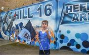 27 August 2017; Dublin supporter Evan Price, aged 6, from Cabra, Co Dublin ahead of the GAA Football All-Ireland Senior Championship Semi-Final match between Dublin and Tyrone at Croke Park in Dublin. Photo by Daire Brennan/Sportsfile