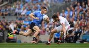 27 August 2017; Con O'Callaghan of Dublin goes past the Tyrone full back Ronan McNamee on his way to score a goal in the 5th minute during the GAA Football All-Ireland Senior Championship Semi-Final match between Dublin and Tyrone at Croke Park in Dublin. Photo by Ray McManus/Sportsfile