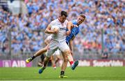 27 August 2017; Matthew Donnelly of Tyrone is tackled by James McCarthy of Dublin during the GAA Football All-Ireland Senior Championship Semi-Final match between Dublin and Tyrone at Croke Park in Dublin. Photo by Ramsey Cardy/Sportsfile
