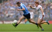 27 August 2017; Jack McCaffrey of Dublin in action against Peter Harte of Tyrone during the GAA Football All-Ireland Senior Championship Semi-Final match between Dublin and Tyrone at Croke Park in Dublin. Photo by Piaras Ó Mídheach/Sportsfile