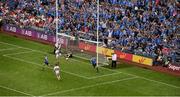 27 August 2017; Eoghan O'Gara of Dublin celebrates after scoring his side's second goal during the GAA Football All-Ireland Senior Championship Semi-Final match between Dublin and Tyrone at Croke Park in Dublin. Photo by Daire Brennan/Sportsfile