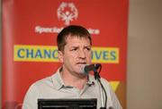 26 May 2012; Matt English, CEO, Special Olympics Ireland, speaking during the 2012 Special Olympics Ireland AGM. Red Cow Moran Hotel, Naas Road, Dublin. Picture credit: Ray McManus / SPORTSFILE