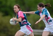 26 May 2012; Sharon Courtney, Monaghan and 2011 All Stars, in action against Sinead Aherne, Dublin and 2010 All Stars. 2012 TG4/O'Neills Ladies All-Star Tour Exhibition Game, 2010 All Stars v 2011 All Stars, Centennial Park, Toronto, Canada. Picture credit: Brendan Moran / SPORTSFILE