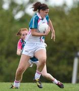 26 May 2012; Michelle Ryan, Waterford and 2010 All-Stars, in action against Grainne McNally, Monaghan and 2011 All-Stars. 2012 TG4/O'Neills Ladies All-Star Tour Exhibition Game, 2010 All-Stars v 2011 All-Stars, Centennial Park, Toronto, Canada. Picture credit: Brendan Moran / SPORTSFILE