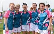 26 May 2012; Monaghan players, all on the 2011 All Stars, from left, Grainne McNally, Ciara McAnespie, Therese McNally, Sharon Courtney and Christina Reilly. 2012 TG4/O'Neills Ladies All-Star Tour Exhibition Game, 2010 All Stars v 2011 All Stars, Centennial Park, Toronto, Canada. Picture credit: Brendan Moran / SPORTSFILE