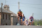 27 May 2012; Robin Kelly, Carlow Dan Morrissey Speedy Spokes, leads the race at Nobber, Co. Meath, during the final stage of the 2012 An Post Rás. Cootehill - Skerries. Picture credit: Stephen McCarthy / SPORTSFILE