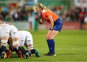 26 August 2017; Referee Joy Neville during the 2017 Women's Rugby World Cup Final at Kingspan Stadium in Belfast. Photo by John Dickson/Sportsfile