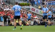 27 August 2017; Diarmuid Connolly of Dublin comes on to the field as a substitute during the GAA Football All-Ireland Senior Championship Semi-Final match between Dublin and Tyrone at Croke Park in Dublin. Photo by Piaras Ó Mídheach/Sportsfile