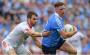 27 August 2017; Philip McMahon of Dublin in action against Ronan McNamee of Tyrone during the GAA Football All-Ireland Senior Championship Semi-Final match between Dublin and Tyrone at Croke Park in Dublin. Photo by Brendan Moran/Sportsfile