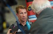 28 August 2017; Munster scrum coach Jerry Flannery speaking during a Munster Rugby Press Conference at the University of Limerick in Limerick. Photo by Diarmuid Greene/Sportsfile