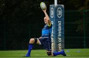 28 August 2017; Leinster's Devin Toner during squad training at UCD in Dublin. Photo by Ramsey Cardy/Sportsfile