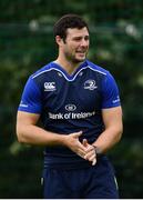 28 August 2017; Leinster's Robbie Henshaw during squad training at UCD in Dublin. Photo by Ramsey Cardy/Sportsfile