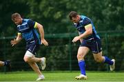 28 August 2017; Leinster's Cian Healy, right, and Jamie Heaslip during squad training at UCD in Dublin. Photo by Ramsey Cardy/Sportsfile