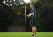 28 August 2017; Leinster senior coach Stuart Lancaster during squad training at UCD in Dublin. Photo by Ramsey Cardy/Sportsfile